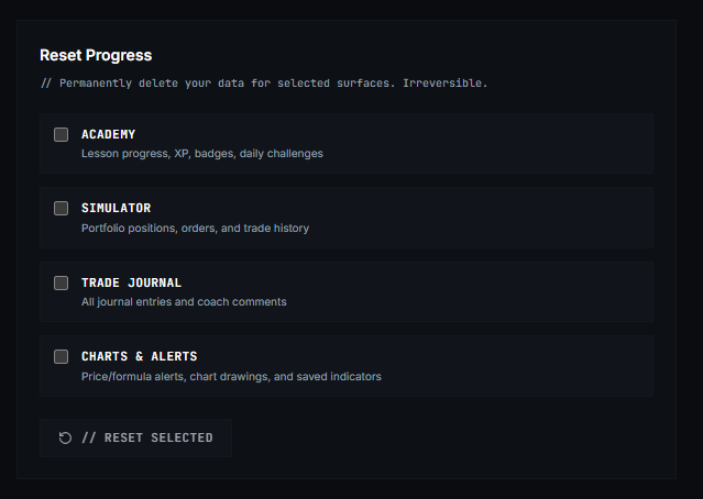 Tapeboard Homepage settings