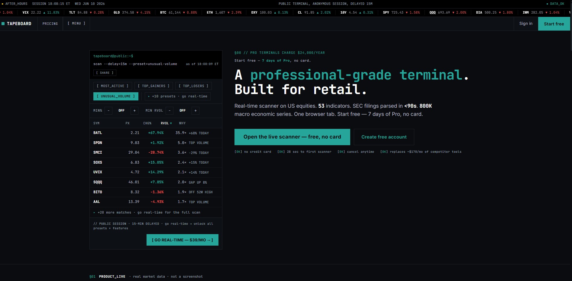 Tapeboard tapeboard_com_home_page